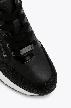 'Skyline Wedge Sneaker' Leather Trainers