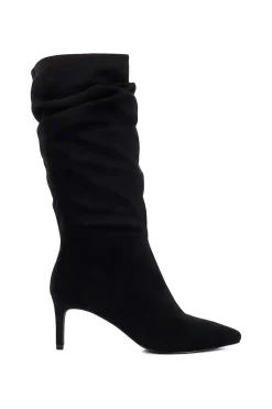 'Sliced' Knee High Boots