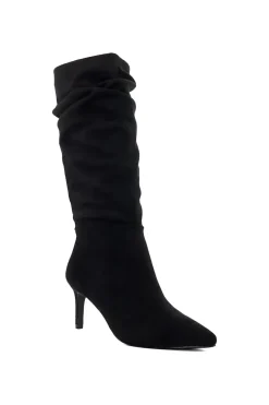 'Sliced' Knee High Boots