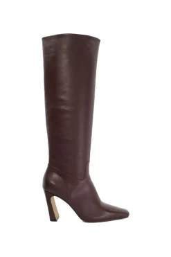 'Sliding' Leather Knee High Boots