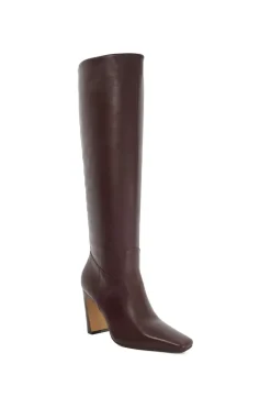 'Sliding' Leather Knee High Boots