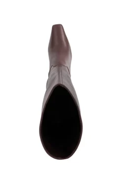 'Sliding' Leather Knee High Boots