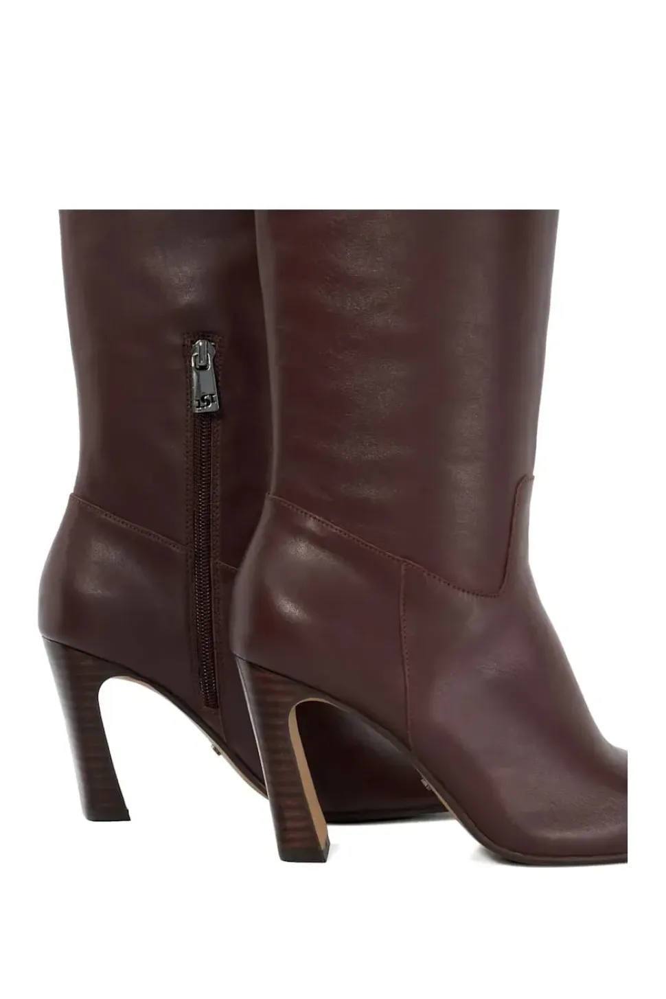 'Sliding' Leather Knee High Boots