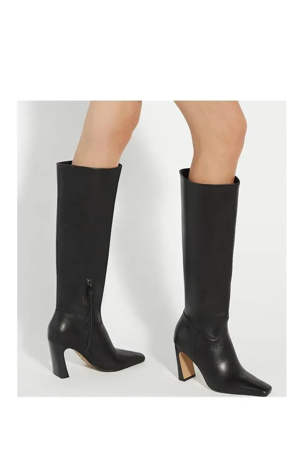 'Sliding' Leather Knee High Boots