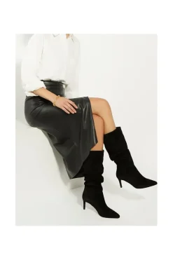 'Slouch' Suede Smart Boots