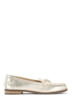 'Snap' Leather Flats