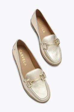 'Snap' Leather Flats