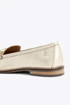 'Snap' Leather Flats