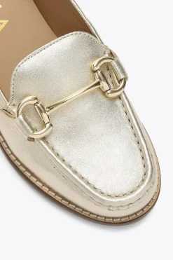 'Snap' Leather Flats