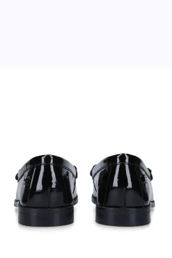 'Snap' Leather Patent Flats