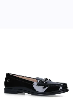 'Snap' Leather Patent Flats