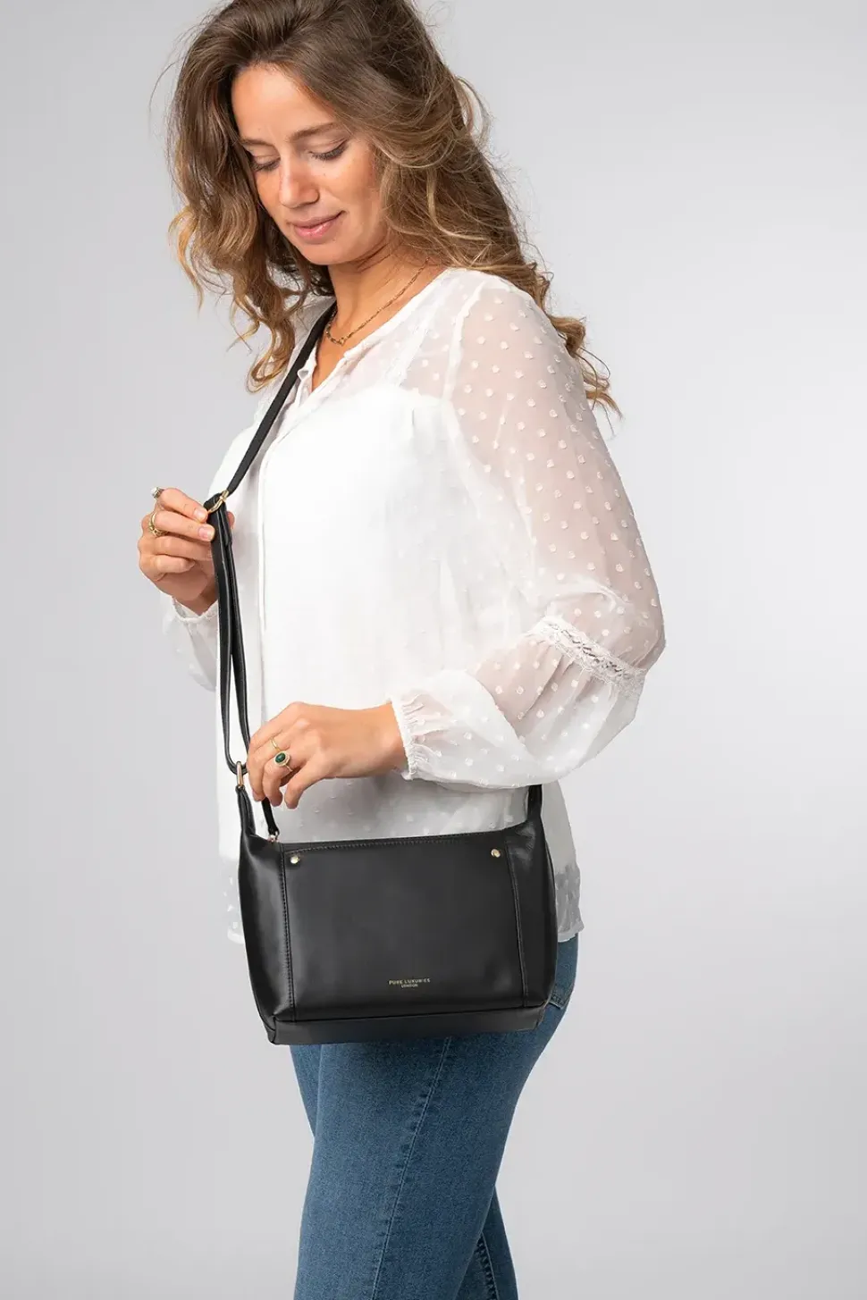 'Sofia' Leather Cross Body Bag