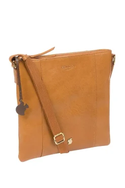 'Sol' Leather Cross Body Clutch Bag
