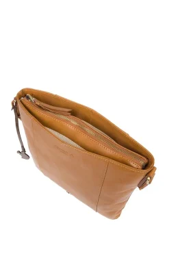 'Sol' Leather Cross Body Clutch Bag