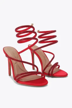 'Spiral 105' Fabric Sandals