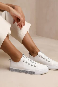 'Splendor' Crystal Trim Trainers