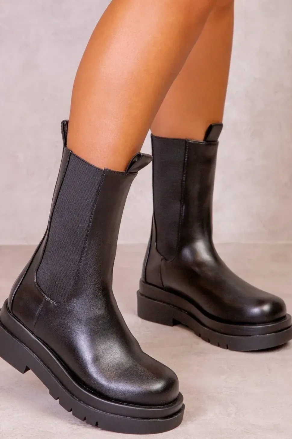 'Stacey' Stacked Boots