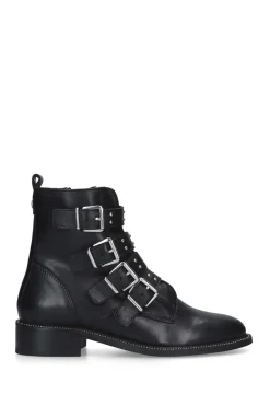 'Strap' Leather Boots