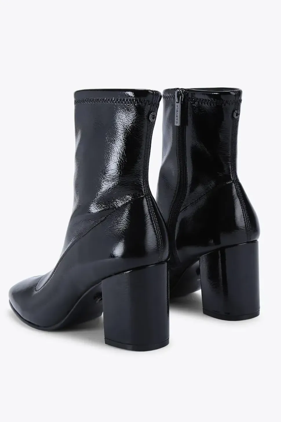 'Strut Ankle' Patent Boots
