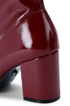'Strut Ankle' Patent Boots