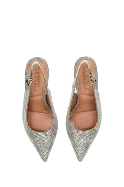 'Symmetry Sling 90' Fabric Heels