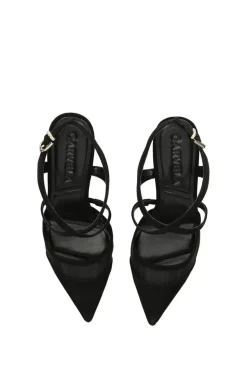 'Symmetry X Strap 90' Suede Heels