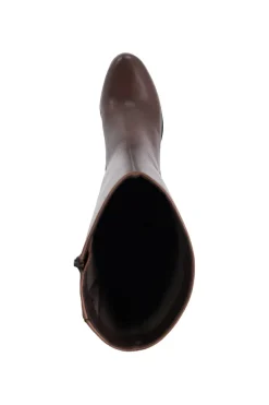 'Systematic' Leather Knee High Boots