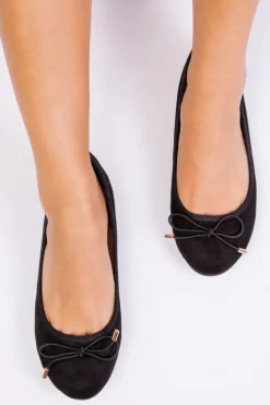 'Tallula' Wide Fit Slip On Flat Pumps