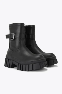 'Tegan Sock Buckle' Boots