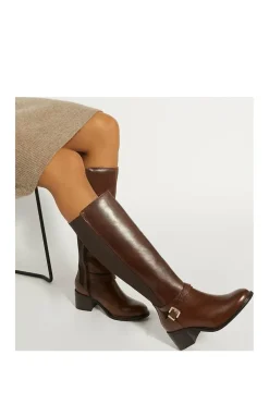 'Tildy' Leather Knee High Boots