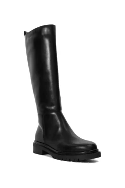 'Tilings' Leather Knee High Boots