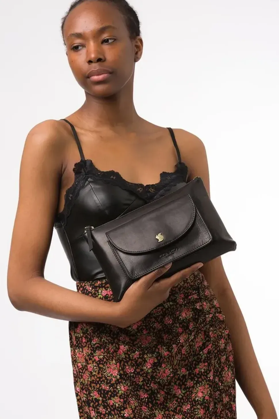 'Treasure' Leather Clutch Bag