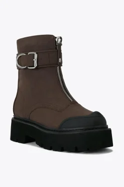 'Trick Zip' Suedette Boots