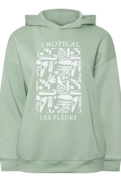 'Tropical' Abstract Print Hoodie