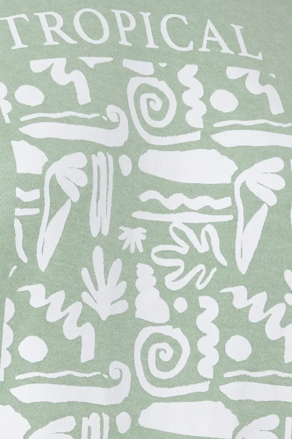 'Tropical' Abstract Print Hoodie
