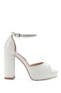 'Truva' Chunky White Platform Sandal