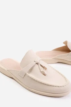 'Twilight' Wide Fit Flat Slip On Loafer With Tassel Detail