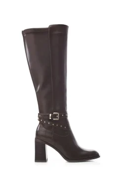 'Umah' Snake Print Heeled Boots