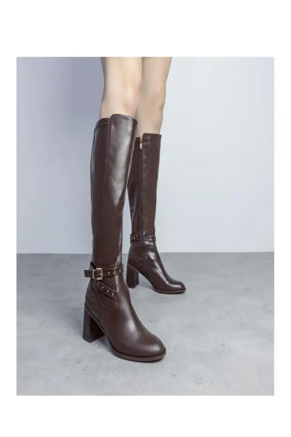 'Umah' Snake Print Heeled Boots