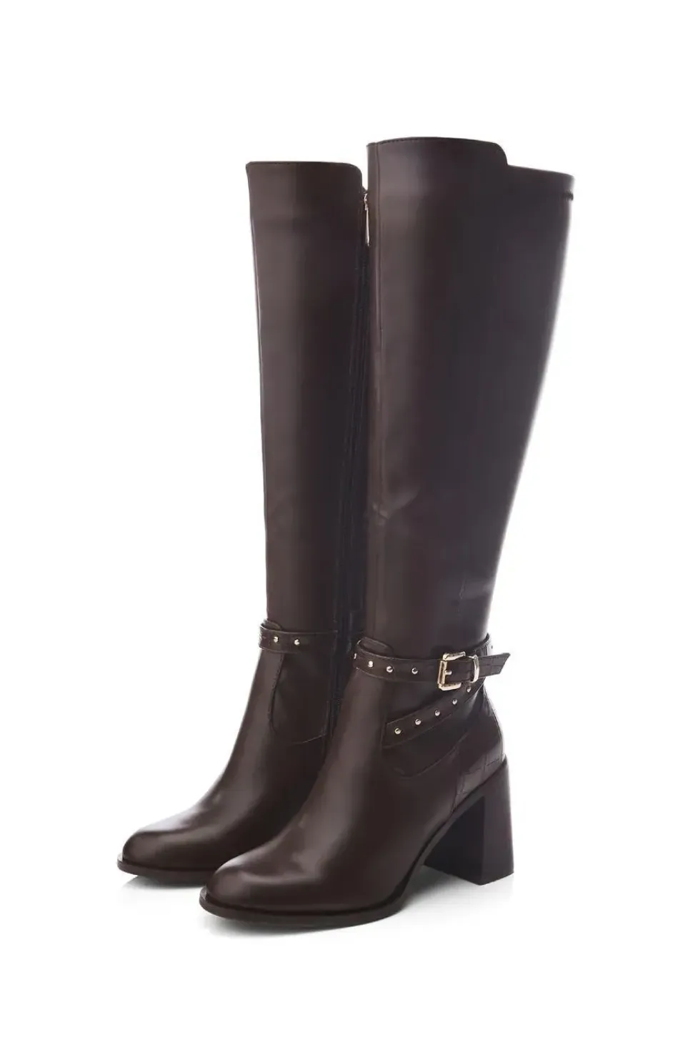 'Umah' Snake Print Heeled Boots