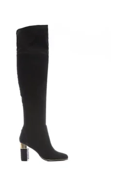 'Valentinne' Alcantara Biker Boots