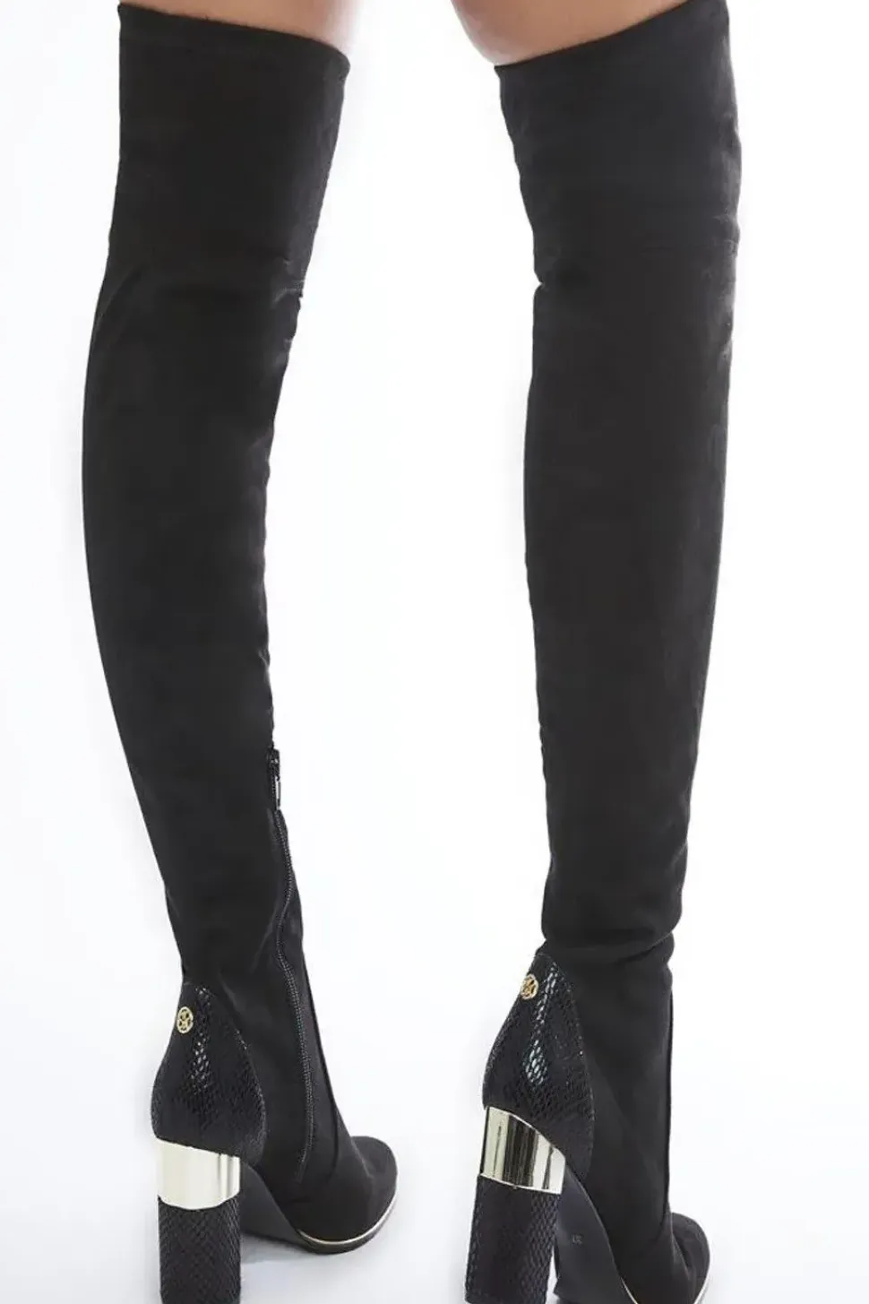 'Valentinne' Alcantara Biker Boots