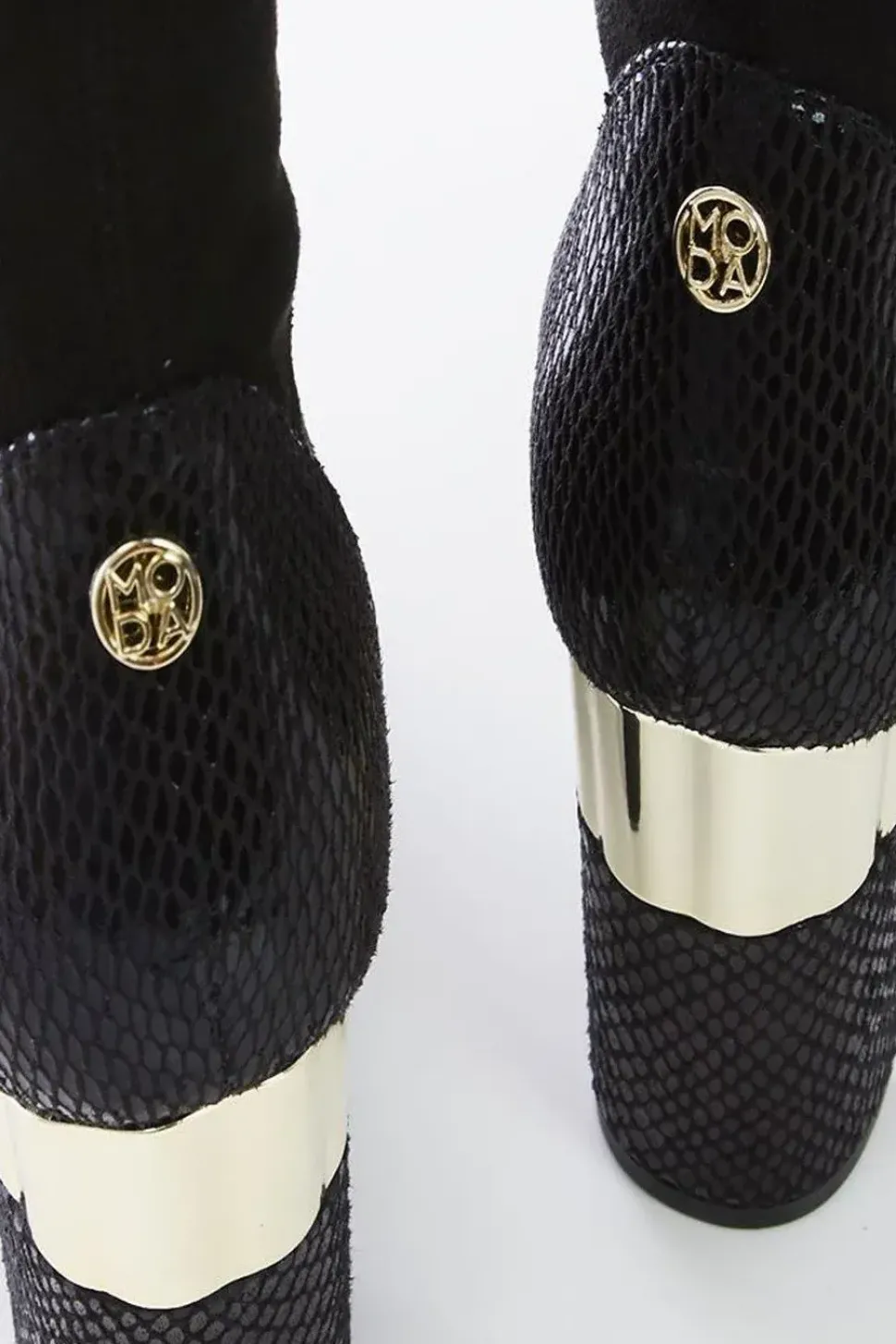 'Valentinne' Alcantara Biker Boots