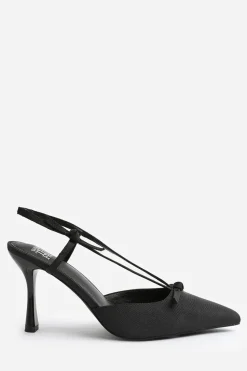 'Vera' Wide Fit High Heel With Pointed Toe And Strap Detail