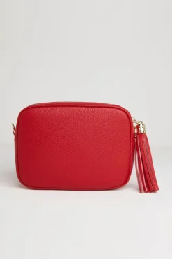 'Verona' Crossbody Tassel Bag With Aztec Strap