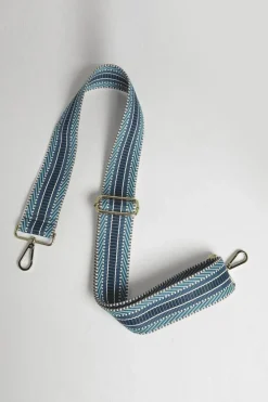'Verona' Crossbody Tassel Bag with Aztec Strap