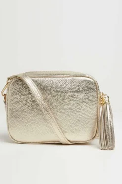 'Verona' Crossbody Tassel Bag With Aztec Strap