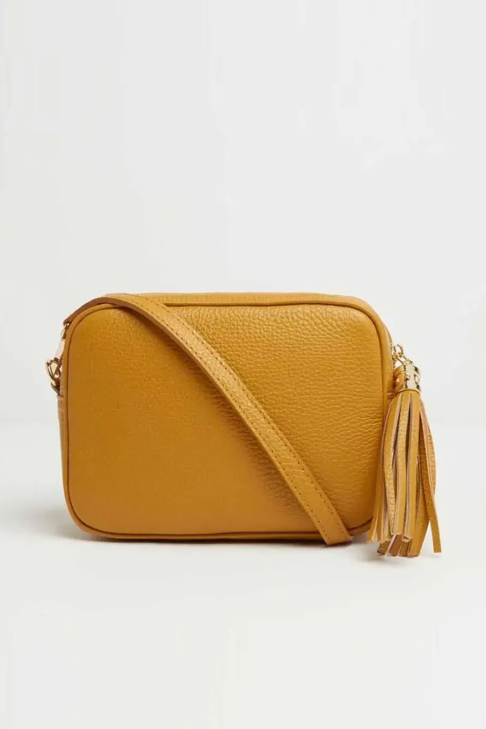 'Verona' Crossbody Tassel Bag with Dark Leopard Strap