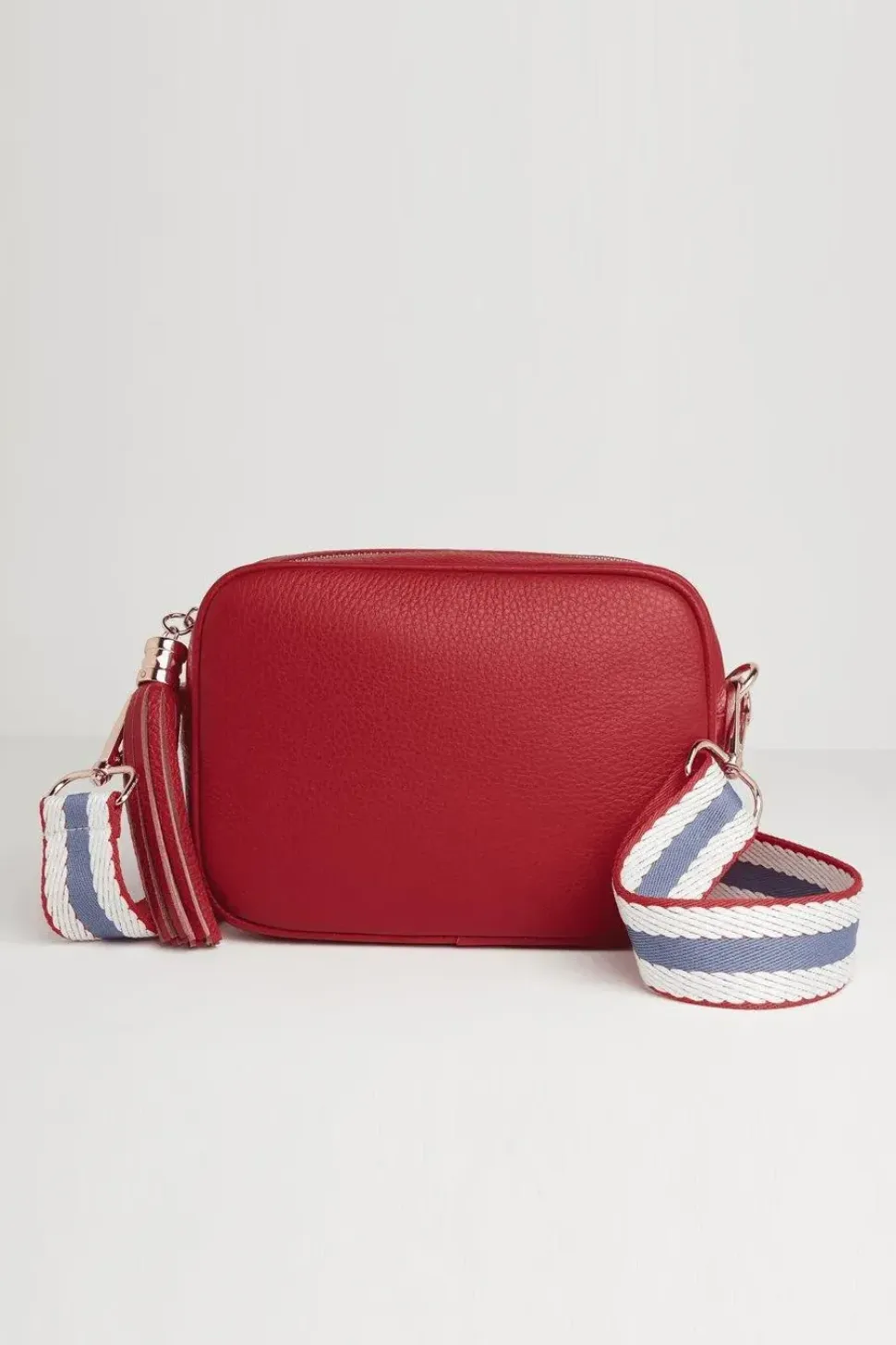 'Verona' Crossbody Tassel Bag With Nautical Strap