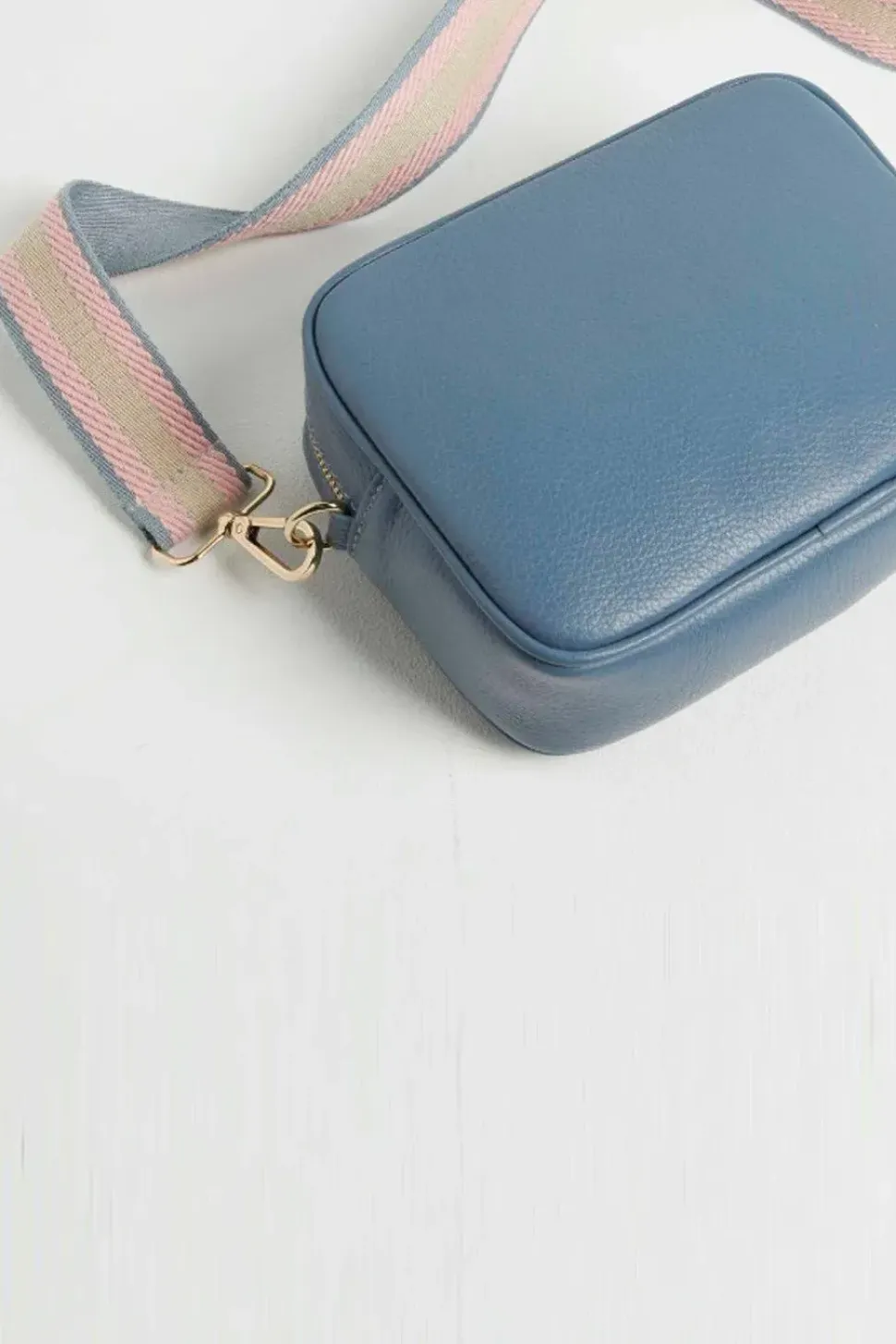 'Verona' Crossbody Tassel Bag with Pastel Strap